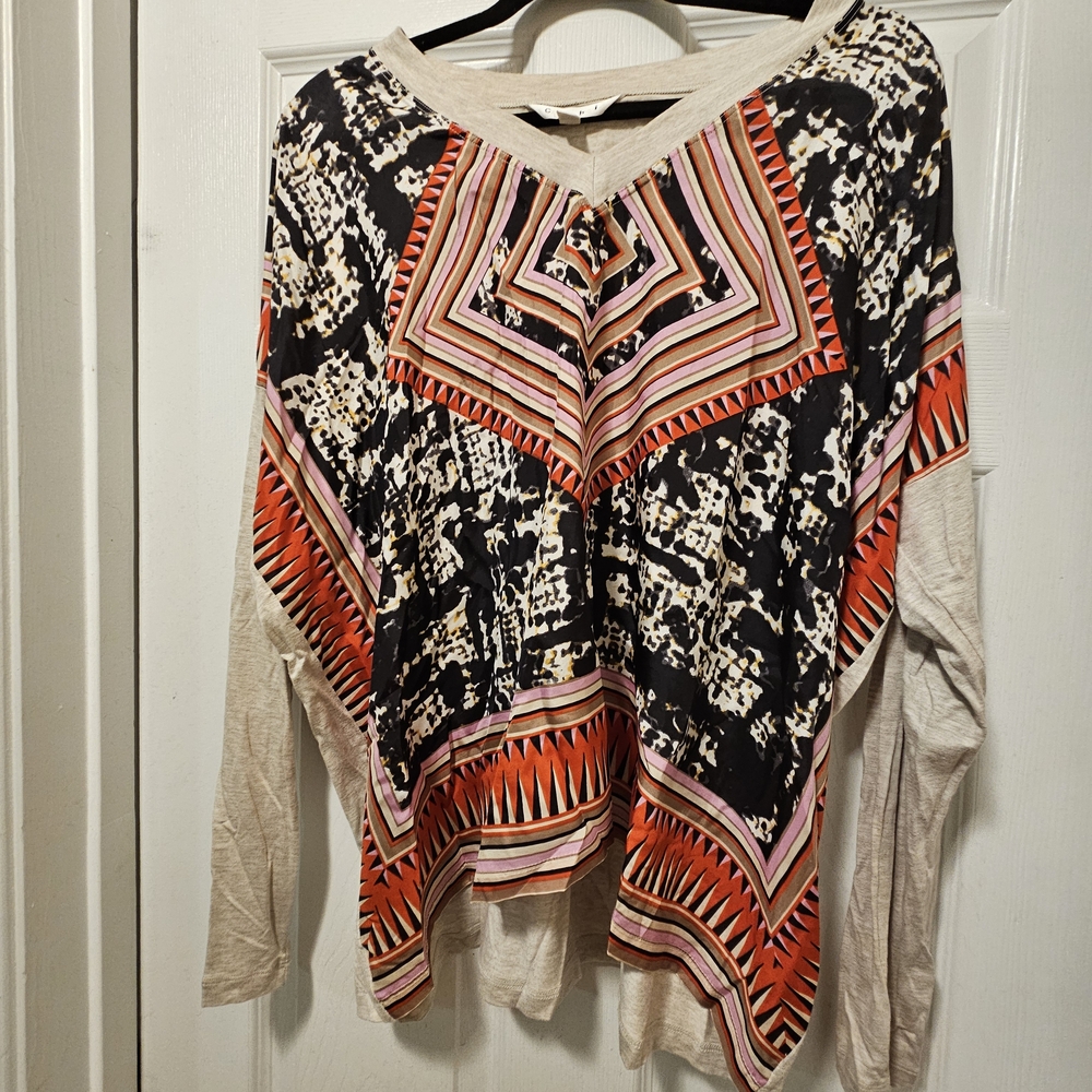 CAbi Women's Vibrant Patterned Blouse